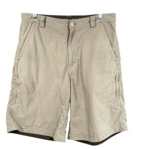 REI Co-op Sahara Shorts‎ Nylon Hiking Travel Khaki Mens Size 32 UPF 50+